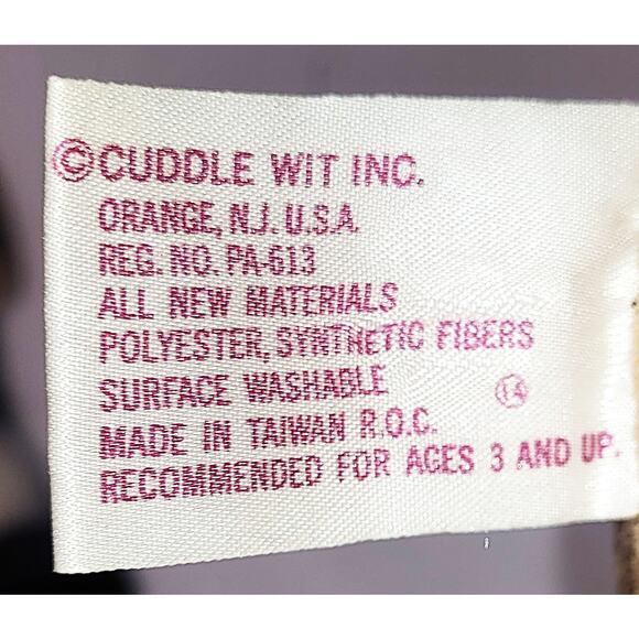 18" Rare 80s Vintage Talking Happy Puppy Shar Pei By Cuddle Wit Inc MUTE - Picture 8 of 14